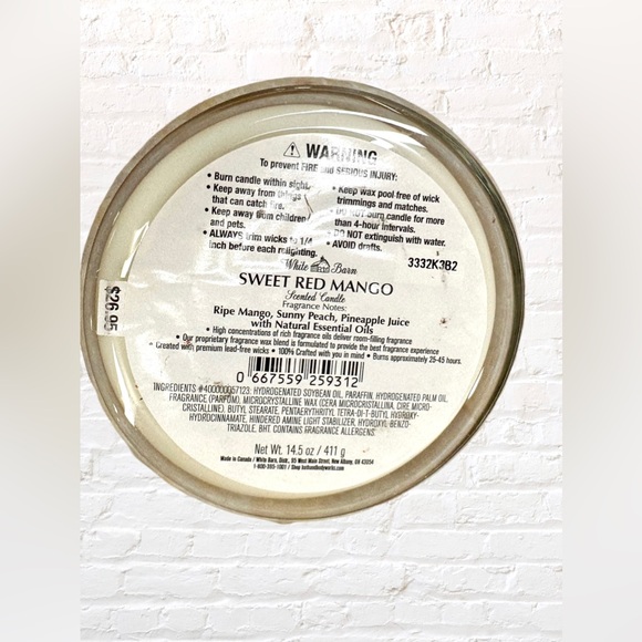 Bath and Body Work’s Sweet Red Mango
3-Wick Candle - Picture 6 of 7